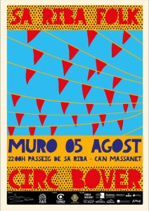 Cartel de la apertura de Sa Riba Folk 2026 en Muro