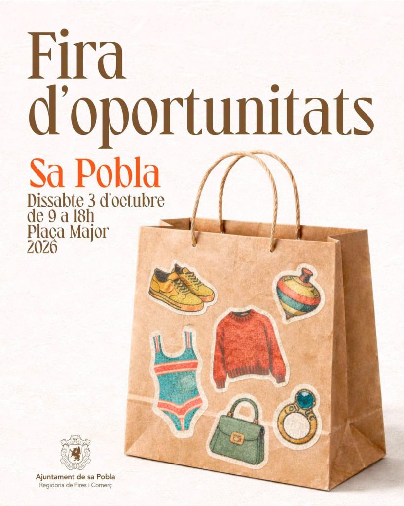 Cartel oficial de la Fira d'Oportunitats de sa Pobla
