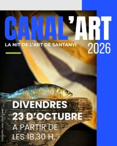 Cartel de Canal'Art 2026, la Nit de l'Art de Santanyí, 23 de octubre desde las 18:30