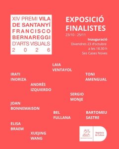 Cartel de la exposición de finalistas del XIV Premi Vila de Santanyí Francisco Bernareggi d'Arts Visuals 2026